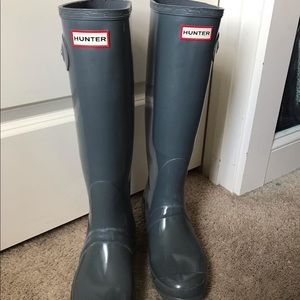 Grey Hunter rain boots